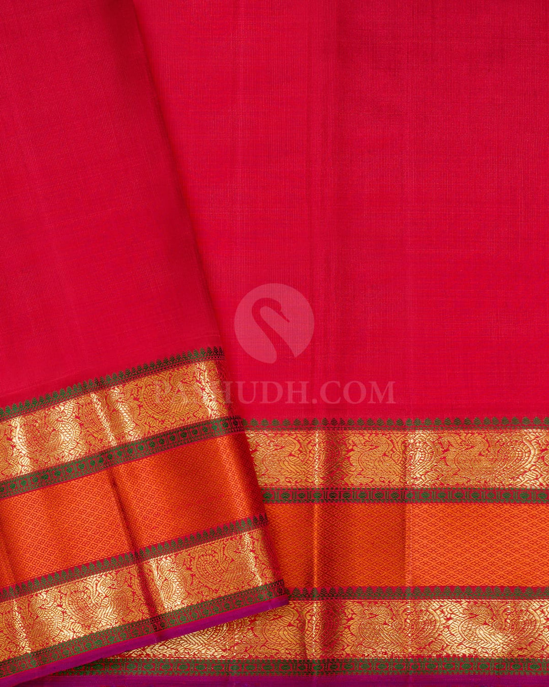 Deep Purple Organza Kanjivaram Silk Saree-S1257(B)