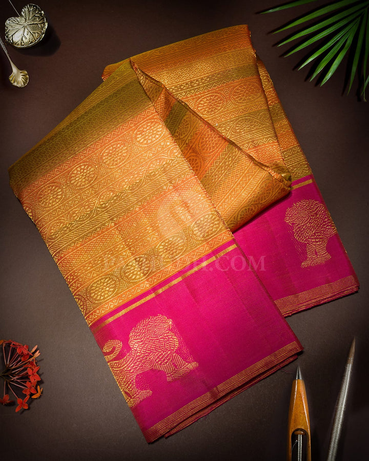 Multicolored Traditional Kanjivaram Silk Saree-S1831(A)
