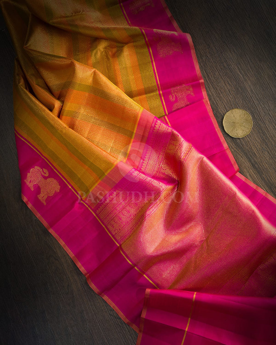 Multicolored Traditional Kanjivaram Silk Saree-S1831(A)