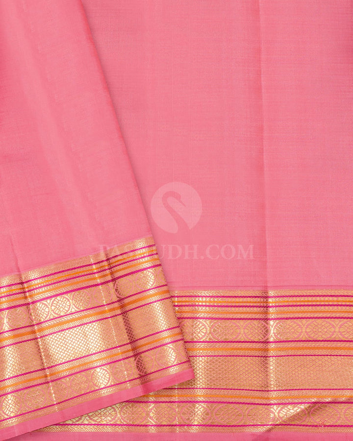 Peacock Blue Meenakari Kanjivaram Silk Saree-S1838(A)