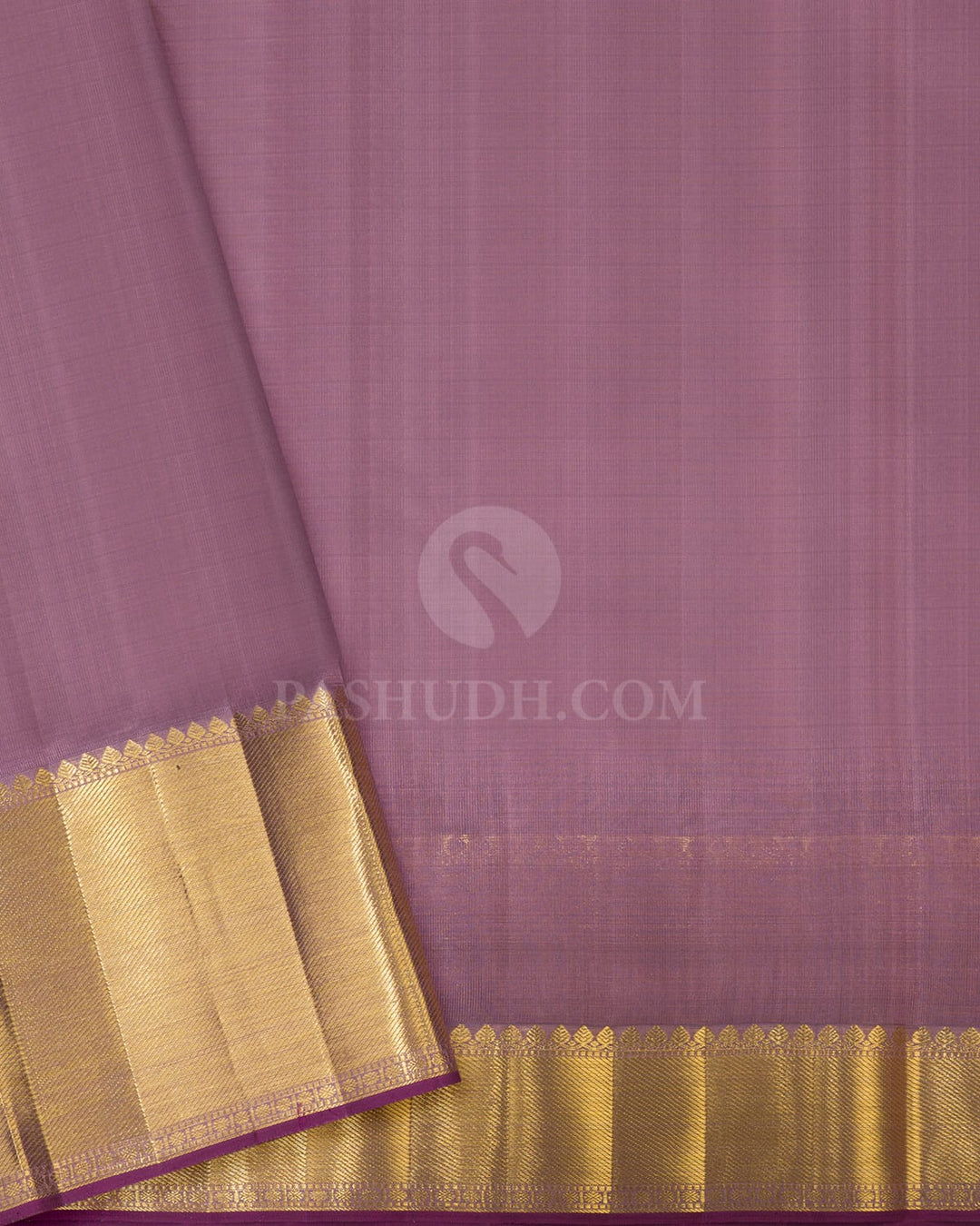 Mauve Organza Shimmer Kanjivaram Silk Saree-S1096(H)