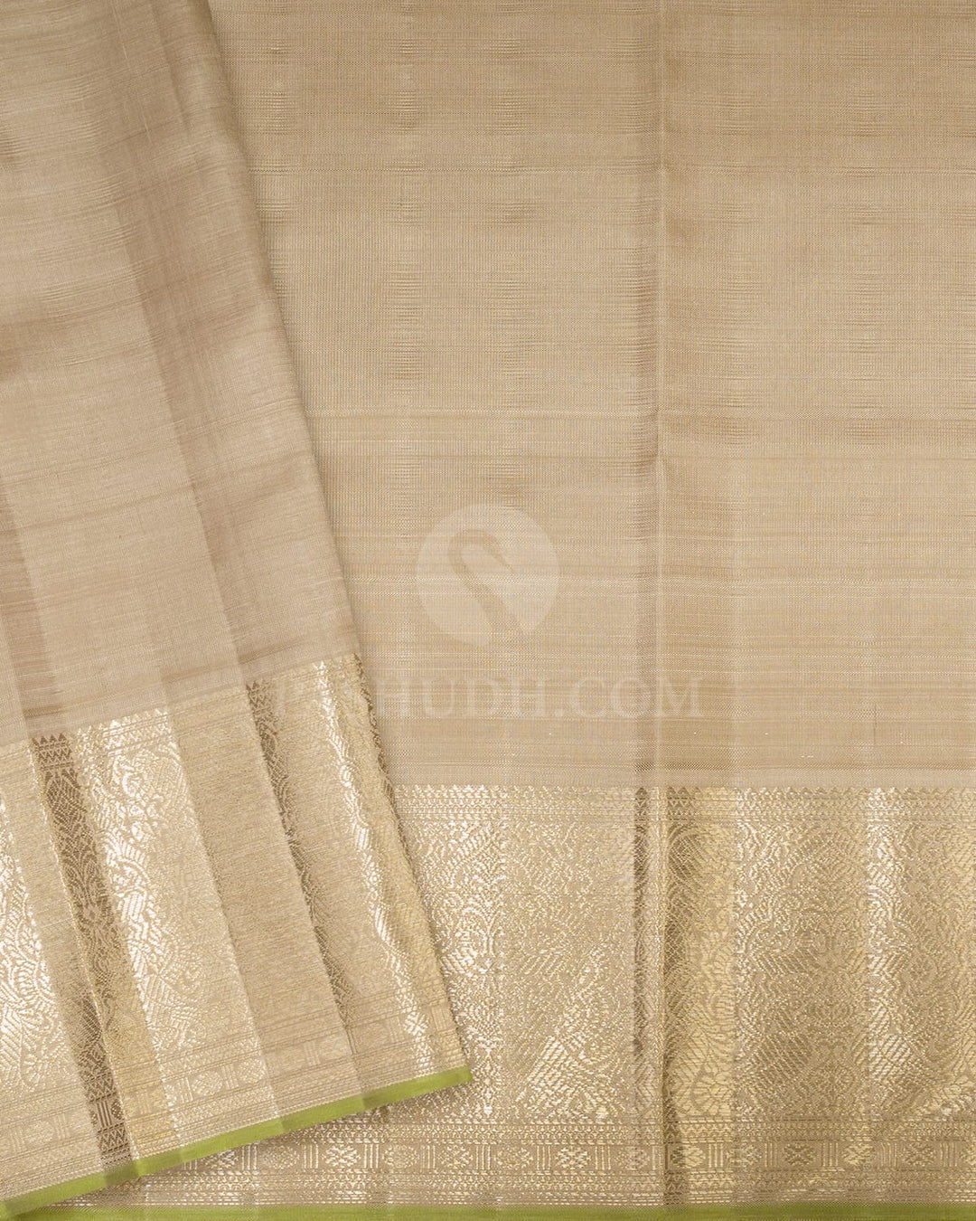 Forest Green Beldhari Kanjivaram Silk Saree-S1203(H)