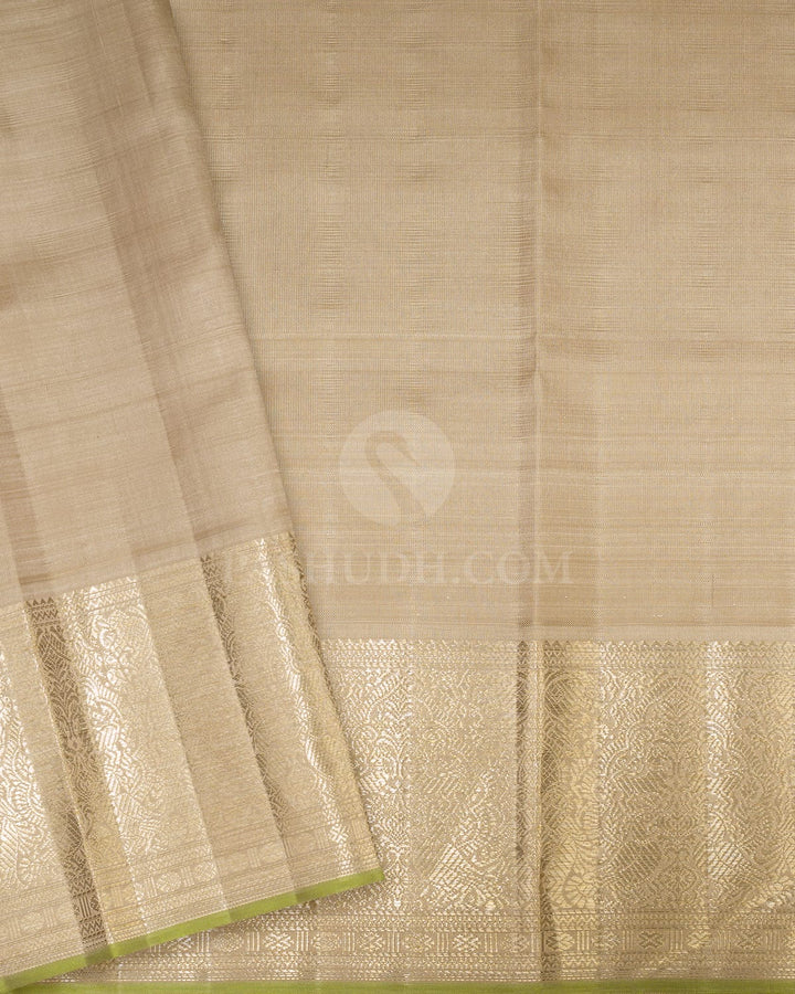 Forest Green Beldhari Kanjivaram Silk Saree-S1203(H)