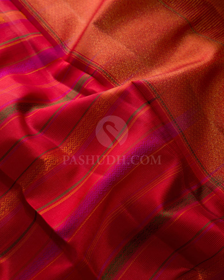 Red Kanjivaram Silk Saree-DJ476(A)
