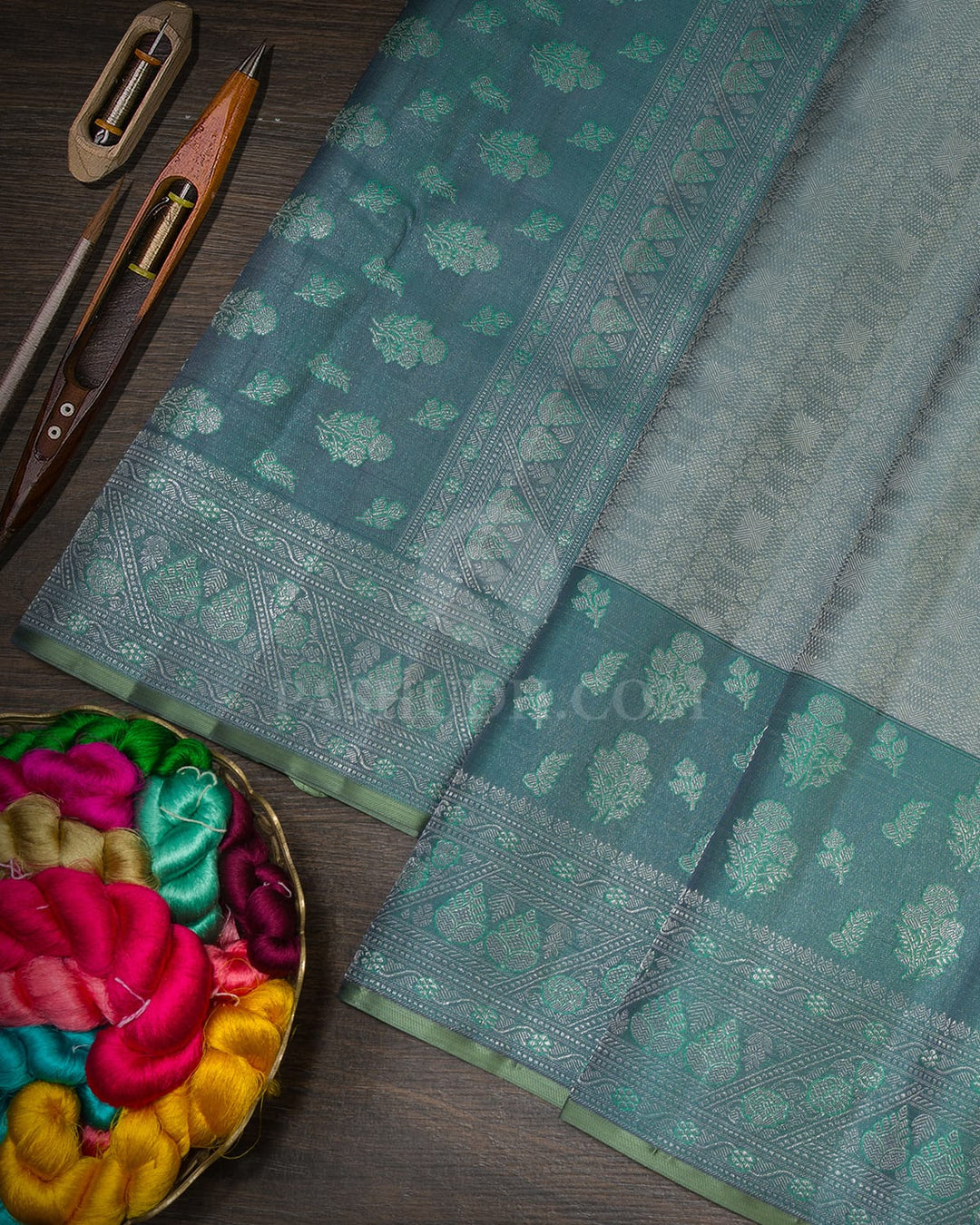 Grey Kanjivaram Silk Saree-DJ463(D)