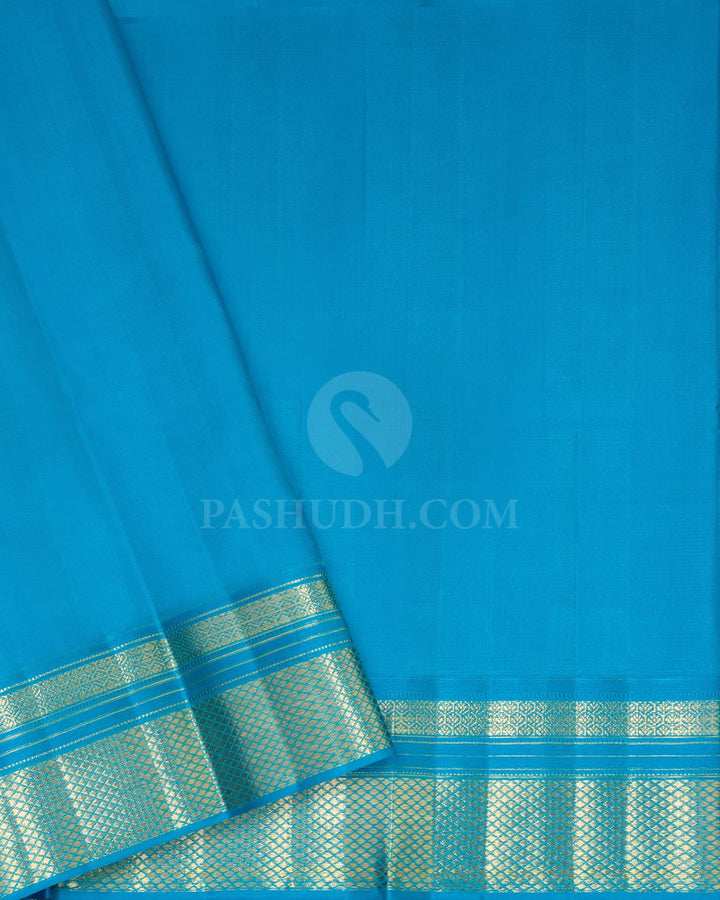 Navy Blue Kanjivaram Silk Saree-D711(C)
