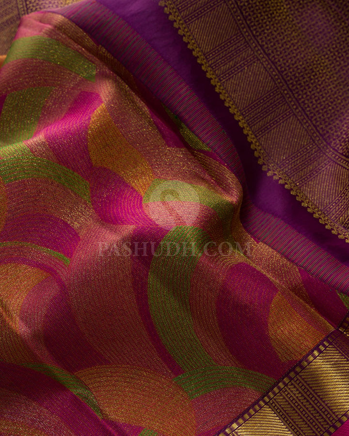 Multicolored Kanjivaram Silk Saree-DJ468(B)