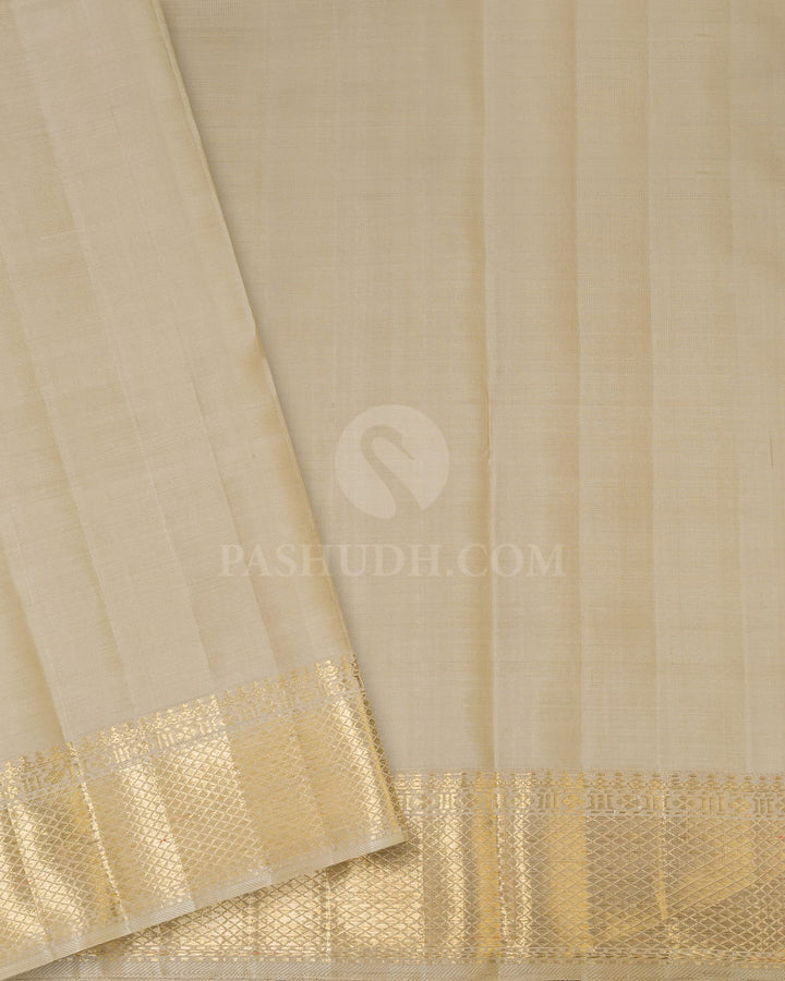 Tussar Pure Zari Kanjivaram Silk Saree-P235(A)