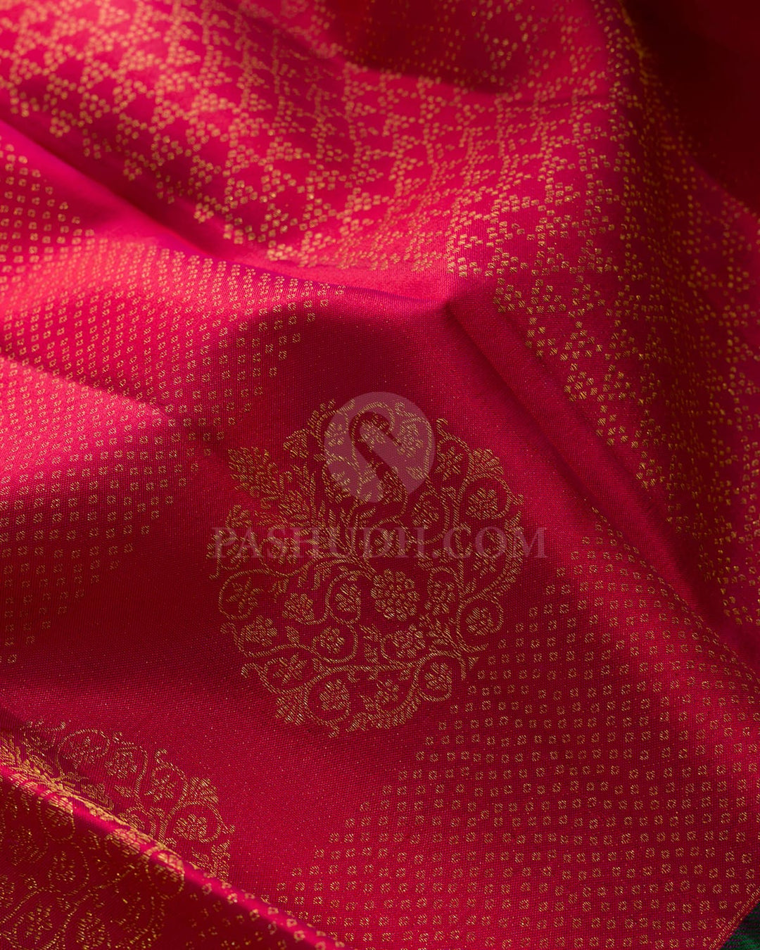 Cherry Red Kanjivaram Silk Saree-DJ478(A)