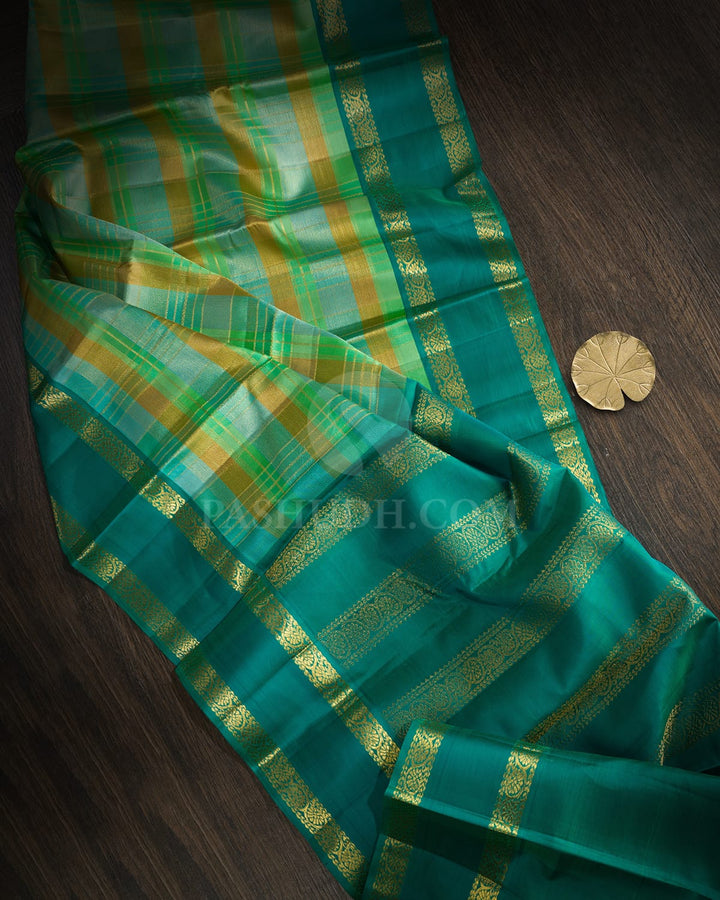 Multicolored Kanjivaram Silk Saree-DJ382(J)