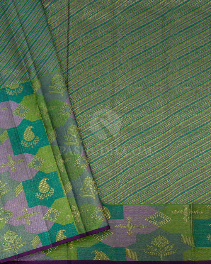 Navy Blue Kanjivaram Silk Saree-DJ424(L)