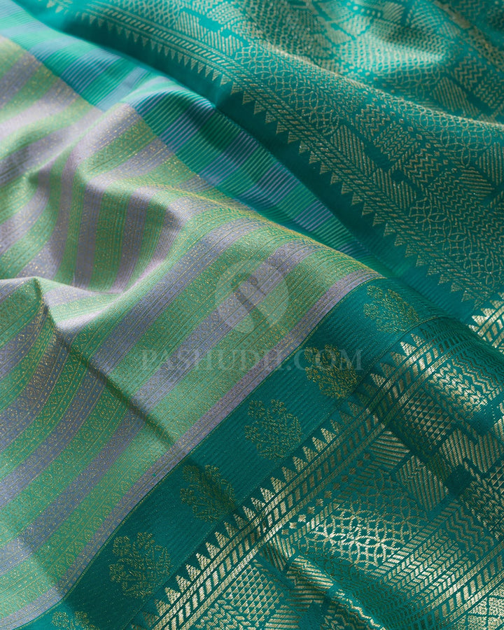Multicolored Kanjivaram Silk Saree-DJ471(A)
