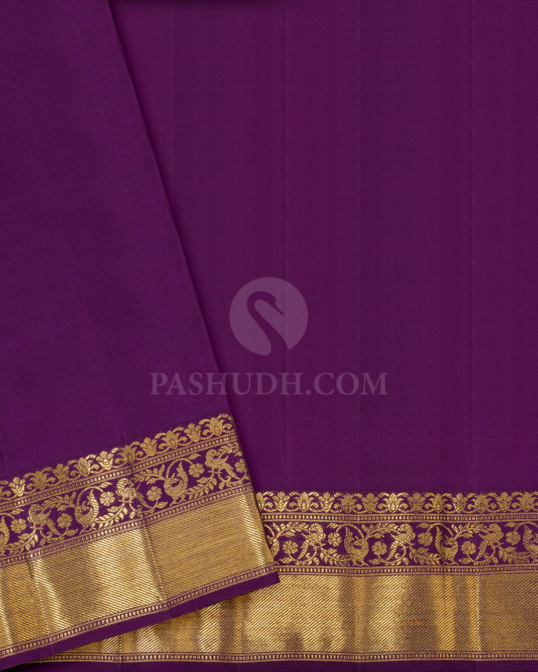 Lavender Beldhari Checks Kanjivaram Silk Saree-S1794(C)
