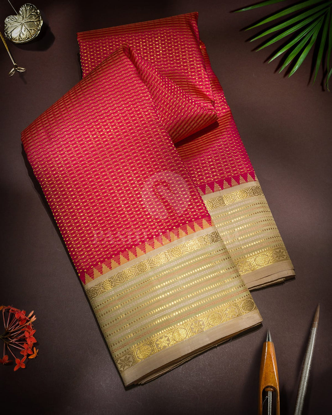 Shades Of Pink Kanjivaram Silk Saree-S1615(B)