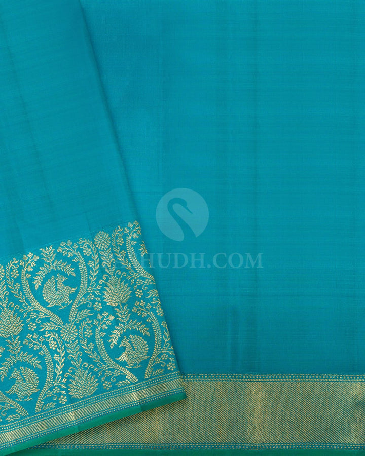 Ink Blue Kanjivaram Silk Saree-S1779(B)