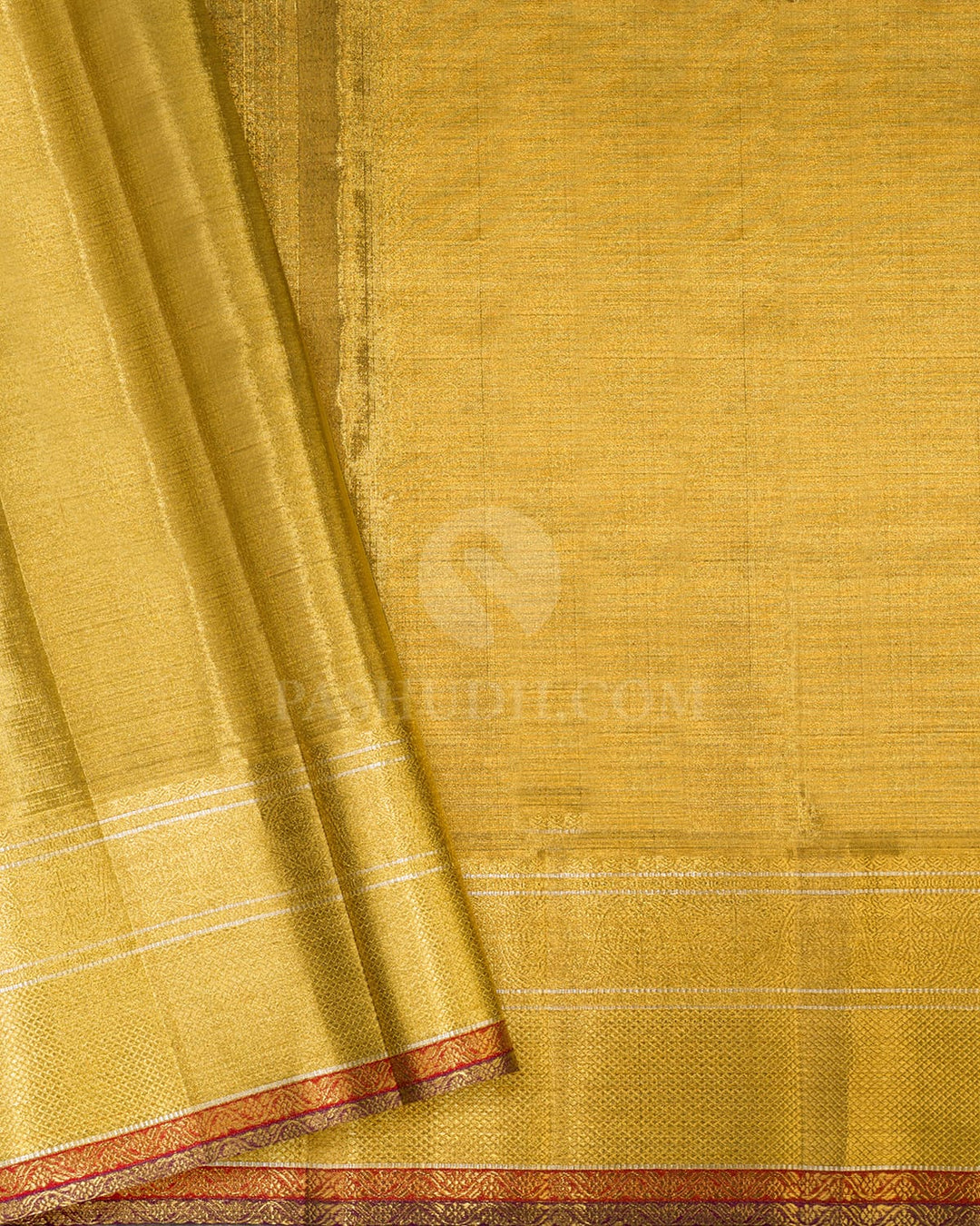 Gold And Silver Meenakari Zari Tissue Kanjivaram Silk Saree-S1849(A)