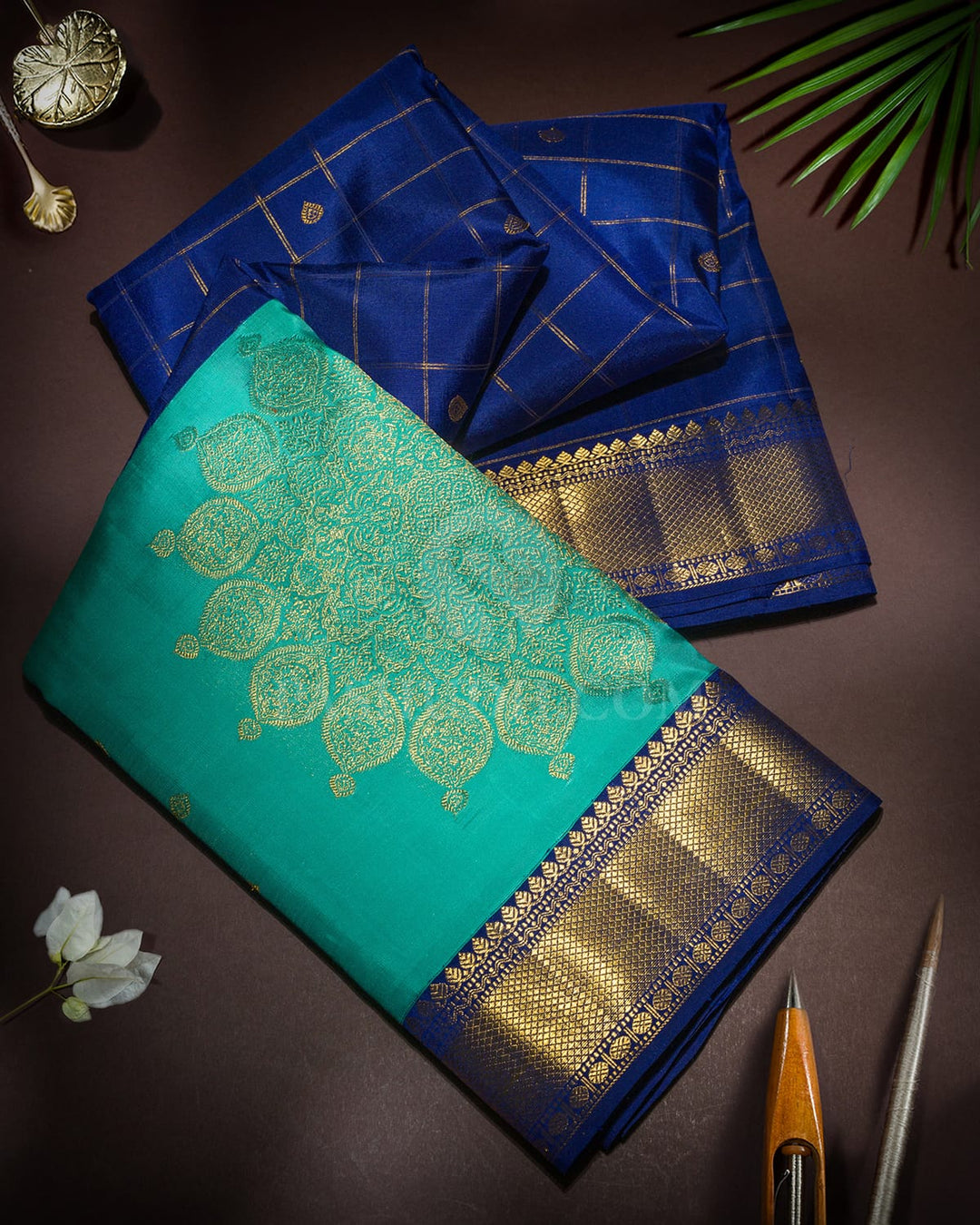 Ink Blue Traditional Kanjivaram Silk Saree-S1703(F)
