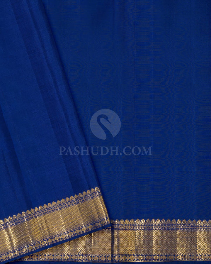 Ink Blue Traditional Kanjivaram Silk Saree-S1703(F)
