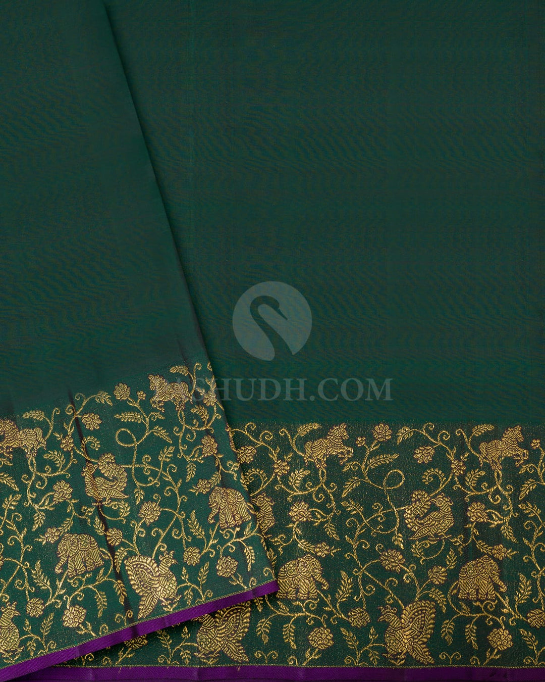 Multicolored Vanasingaram Kanjivaram Silk Saree-S1836(B)