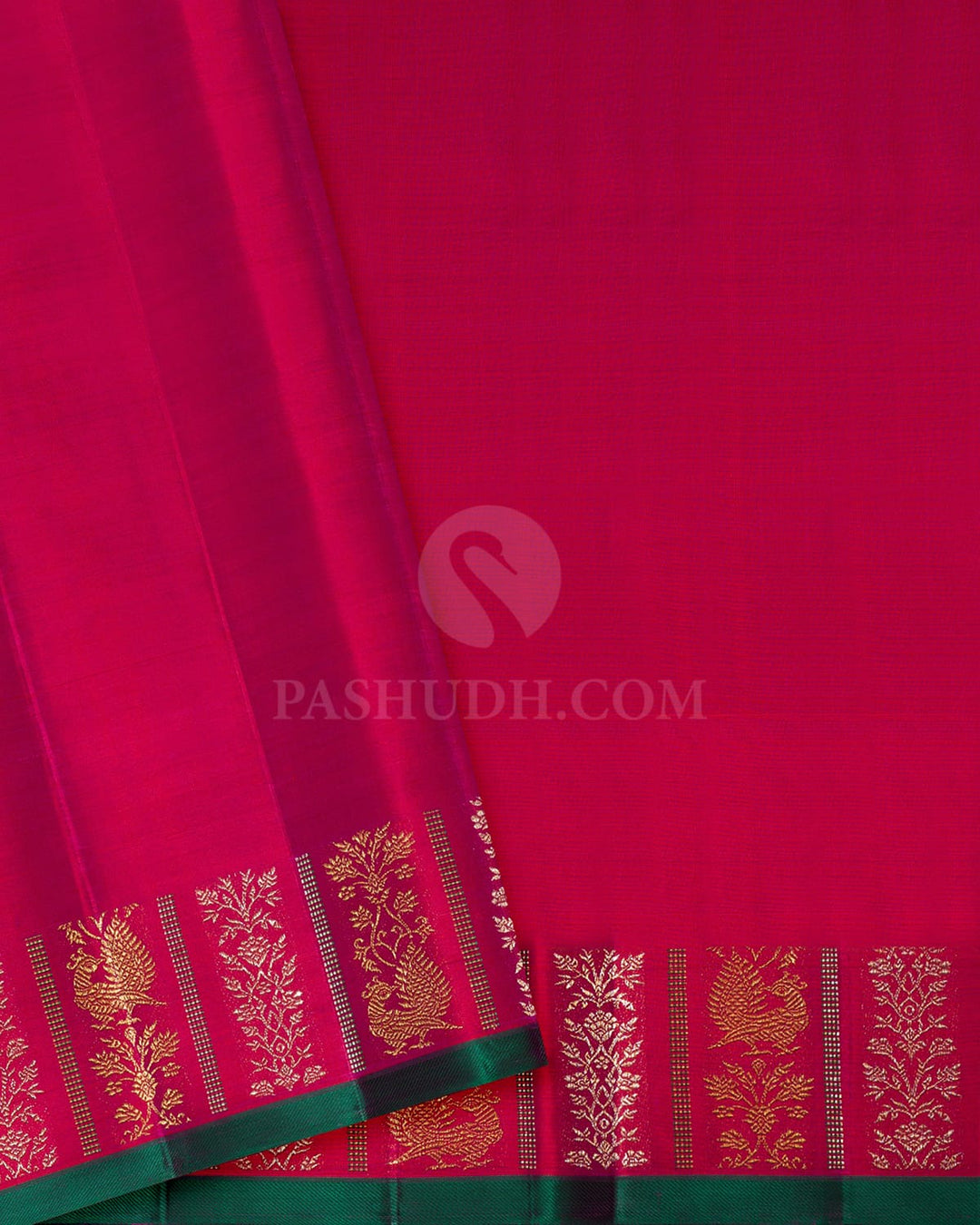 Lime Green Silk Shimmer Kanjivaram Silk Saree-S1851(A)
