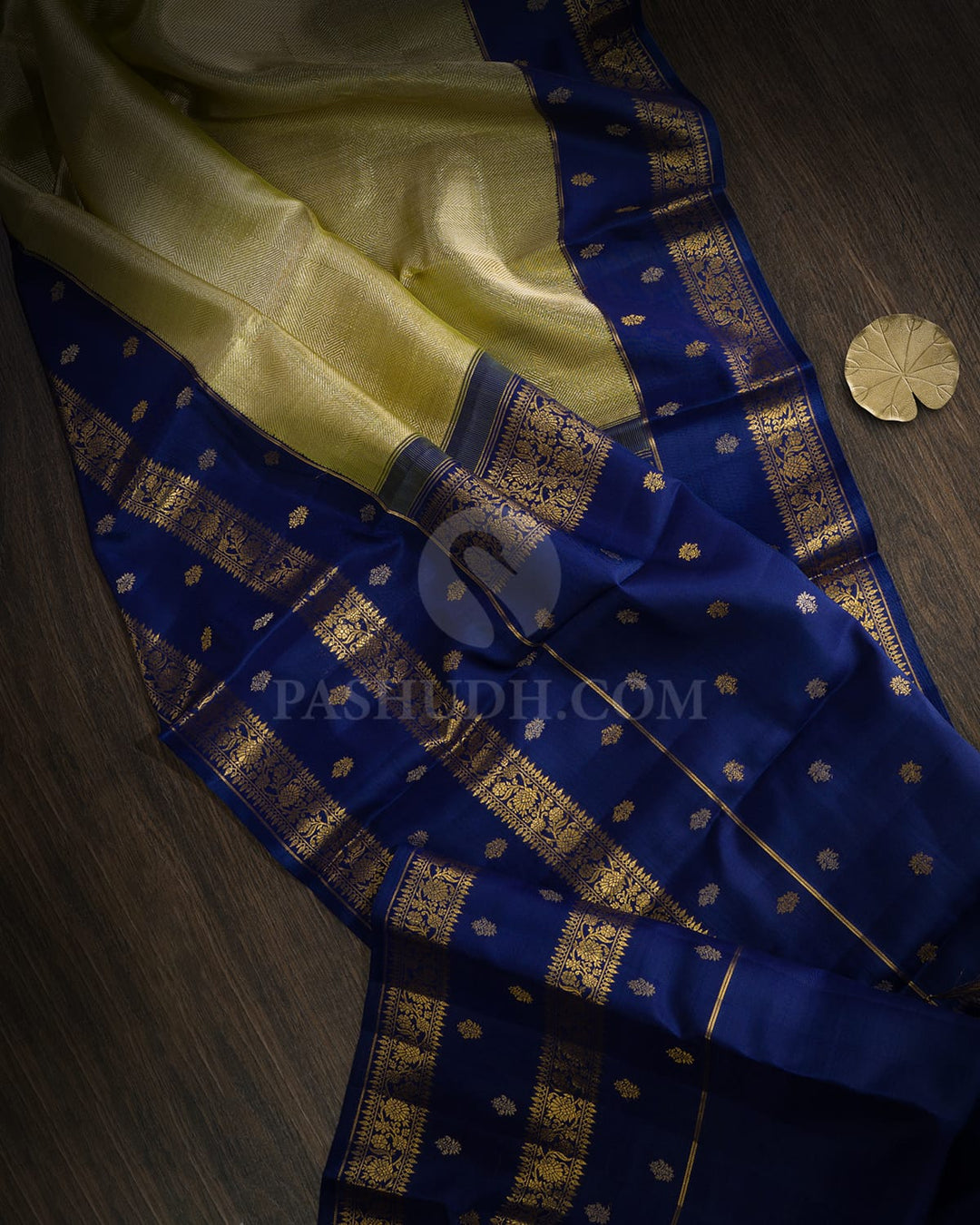 Light Green Organza Shimmer Kanjivaram Silk Saree-S1855(A)