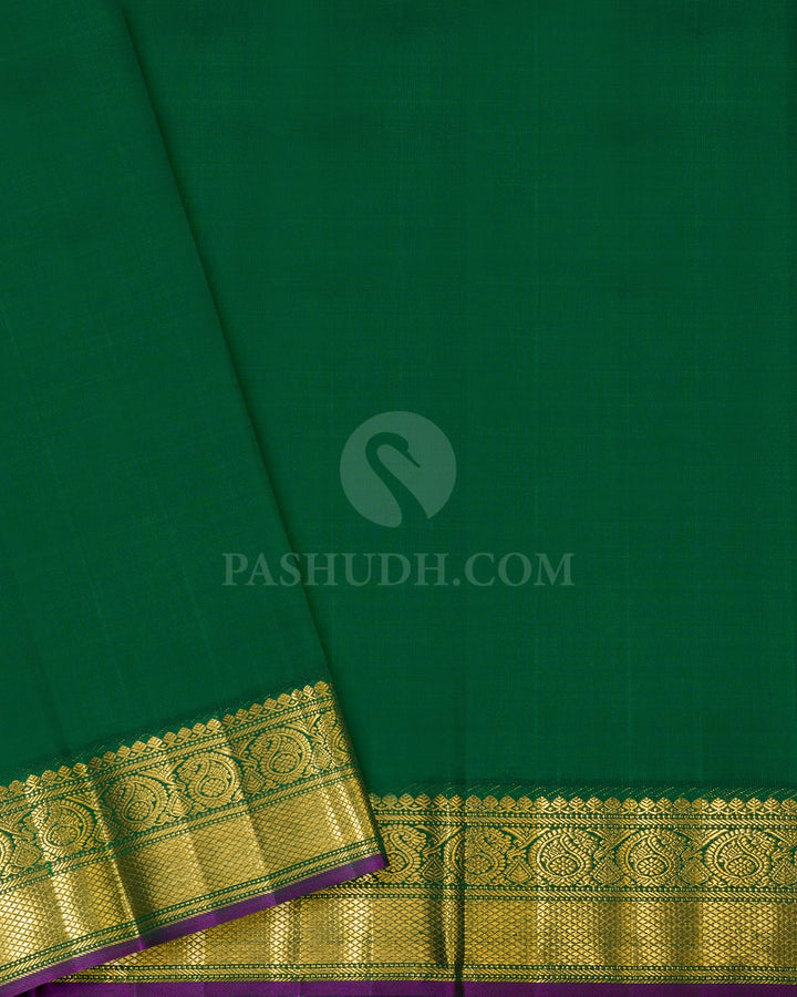 Bright Orange Meenakari Kanjivaram Silk Saree-S1458(D)