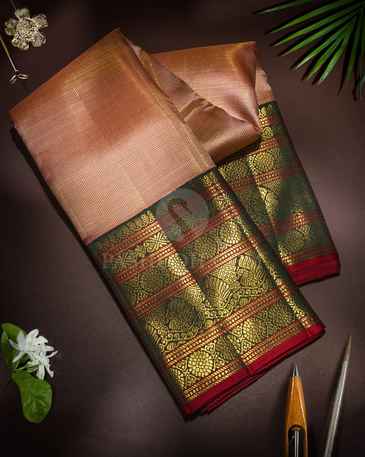 Blush Pink Vairaoosi Kanjivaram Silk Saree-S1518(E)
