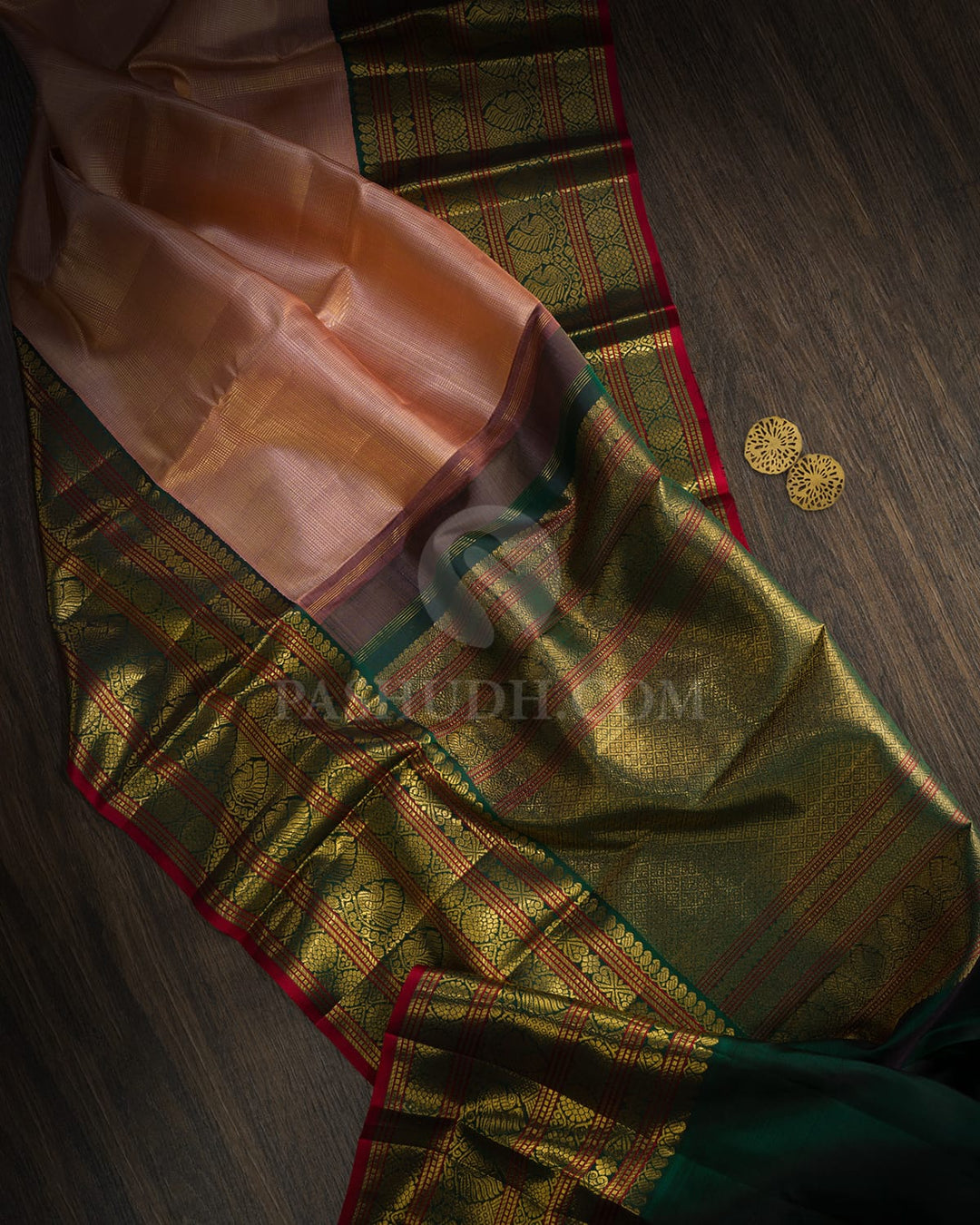 Blush Pink Vairaoosi Kanjivaram Silk Saree-S1518(E)