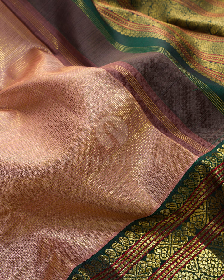 Blush Pink Vairaoosi Kanjivaram Silk Saree-S1518(E)