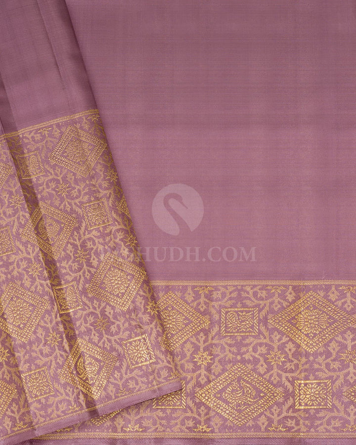 Mauve Silk Shimmer Kanjivaram Silk Saree-S1627(C)