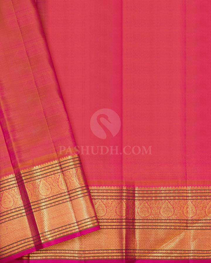 Plum Purple Vairaoosi Traditional Kanjivaram Silk Saree-S1847(A)