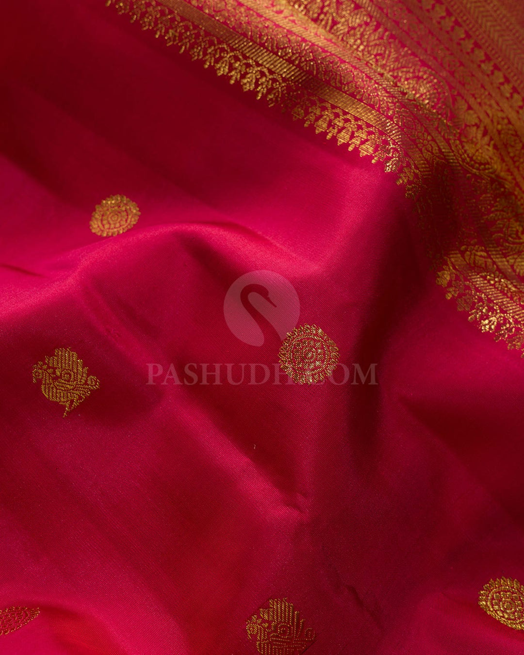 Bold Red Paithani Kanjivaram Silk Saree-S1772(E)