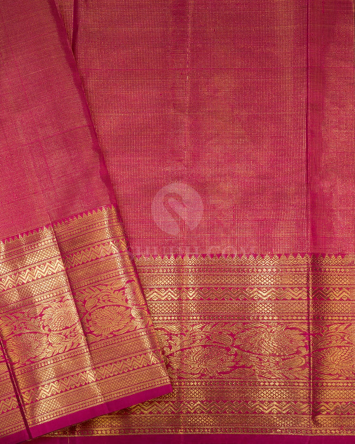 Light Blue Tissue Meenakari Kanjivaram Silk Saree-SP470