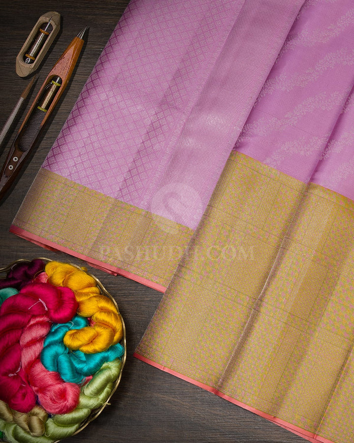Lavender Kanjivaram Silk Saree-DJ475(A)