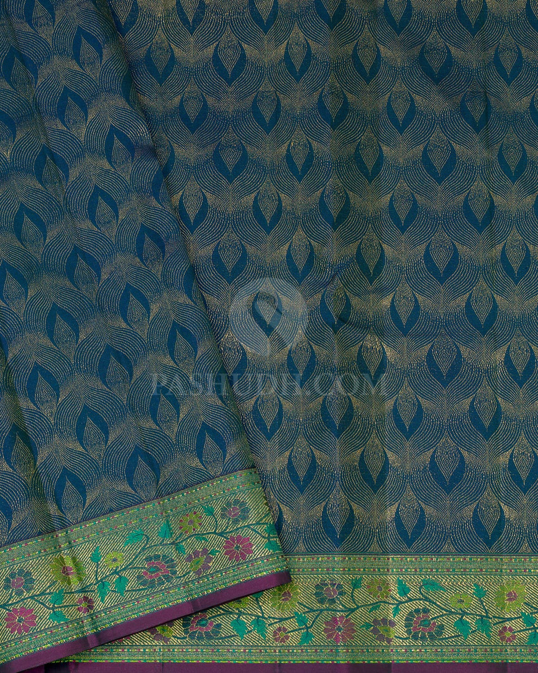 Leaf Green Kanjivaram Silk Saree-DJ481(A)