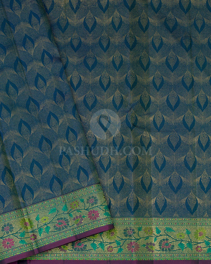 Leaf Green Kanjivaram Silk Saree-DJ481(A)