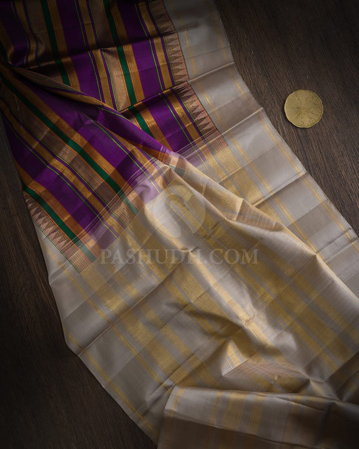 Multicolor Traditional Kanjivaram Silk Saree-AK28
