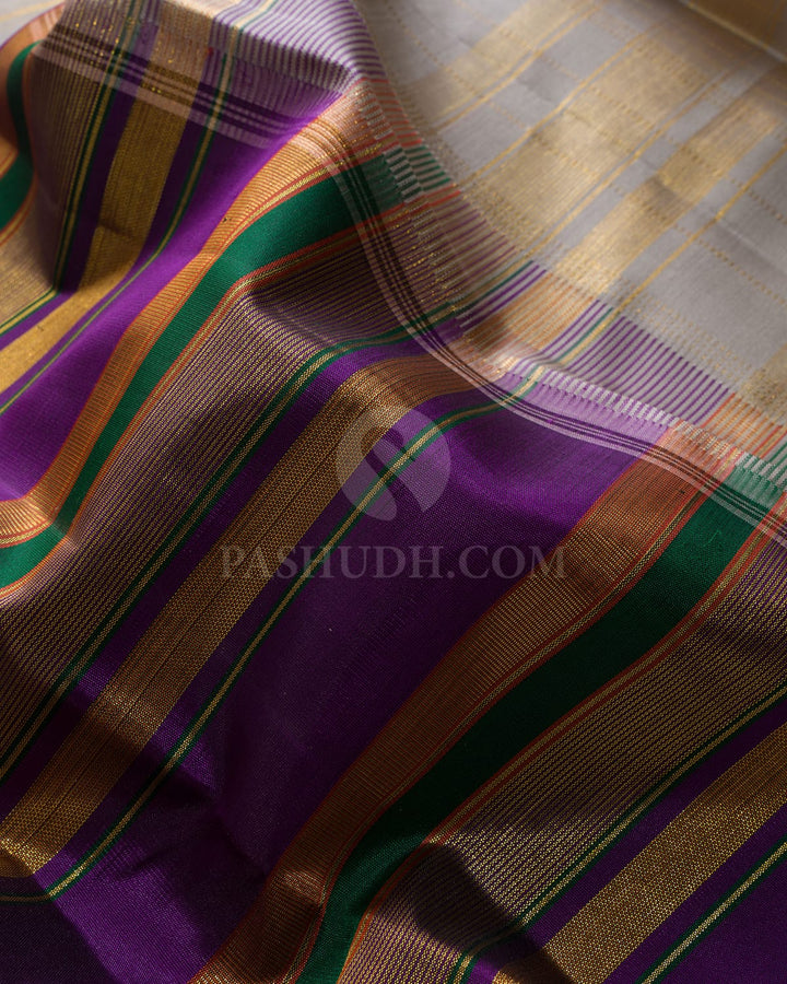 Multicolor Traditional Kanjivaram Silk Saree-AK28