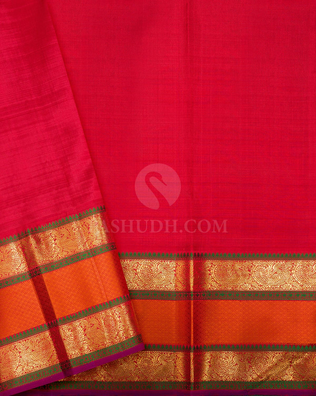 Tussar Organza Kanjivaram Silk Saree-S1257(C)