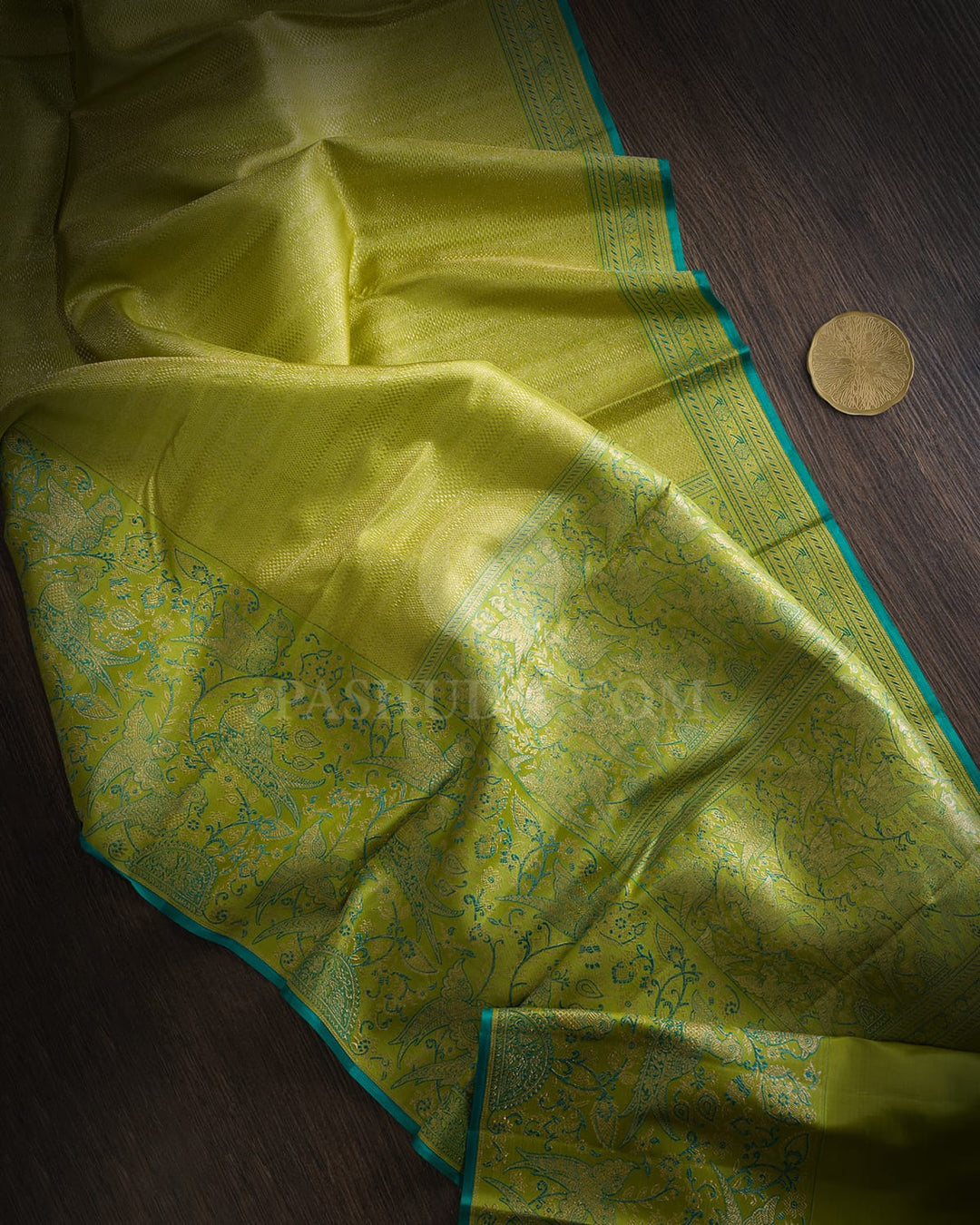 Light Green Meenakari Kanjivaram Silk Saree-S1274(E)