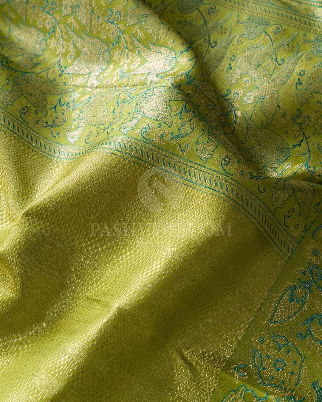 Light Green Meenakari Kanjivaram Silk Saree-S1274(E)