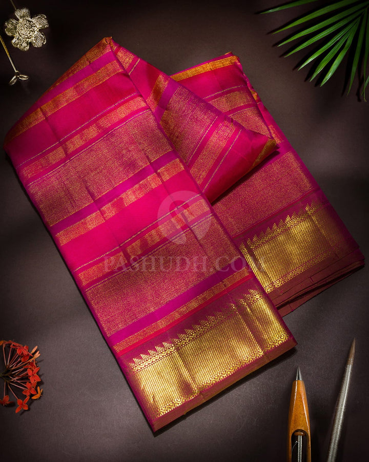 Shades Of Pink Traditional Kanjivaram Silk Saree-S1324(B)