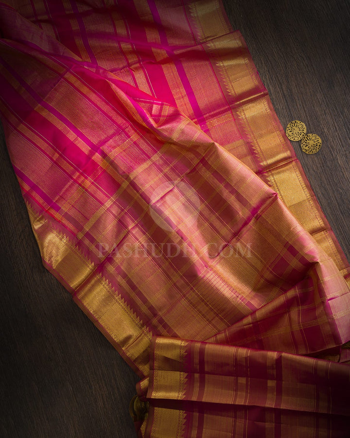 Shades Of Pink Traditional Kanjivaram Silk Saree-S1324(B)