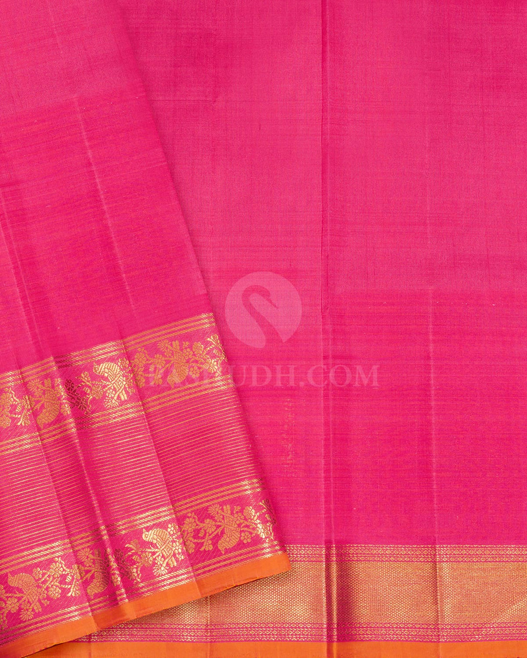 Powder Blue Organza Shimmer Kanjivaram Silk Saree-S1385(F)