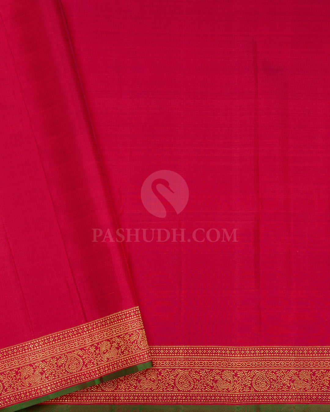 Magenta With Orange Kanjivaram Silk Saree-S1517(J)