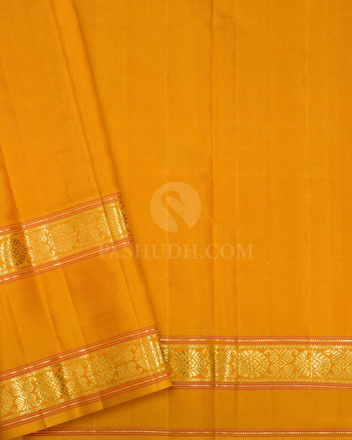 Multicolored Paalum Pazhamum Kanjivaram Silk Saree-S1587(H)