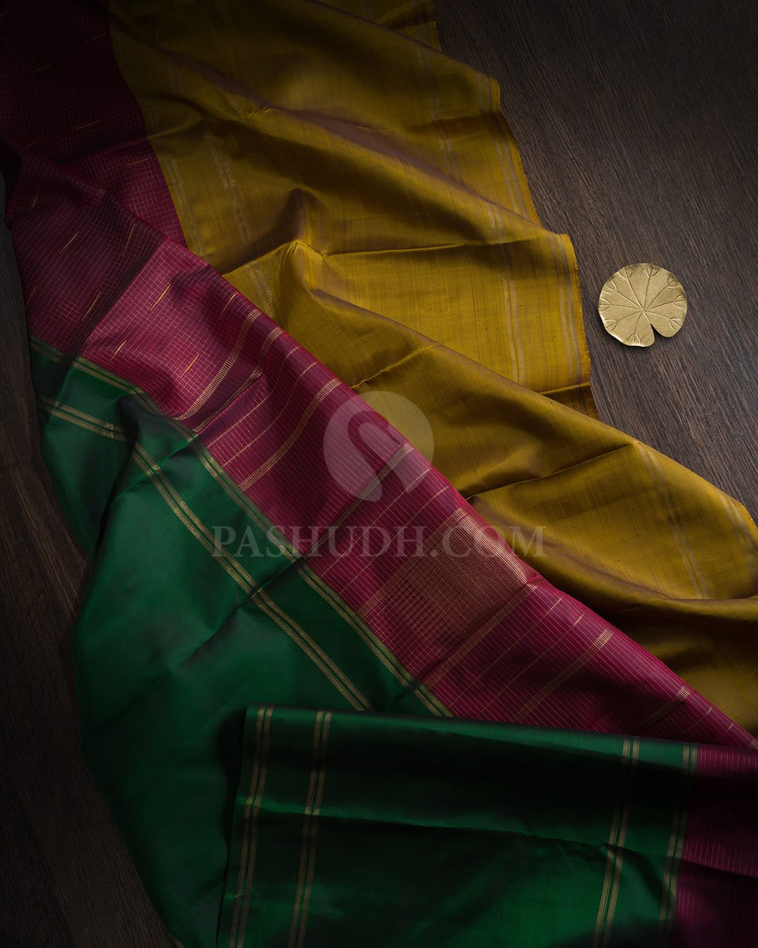 Mubbagam Pure Zari Kanjivaram Silk Saree-SP485