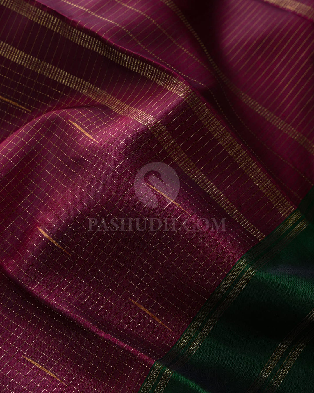 Mubbagam Pure Zari Kanjivaram Silk Saree-SP485