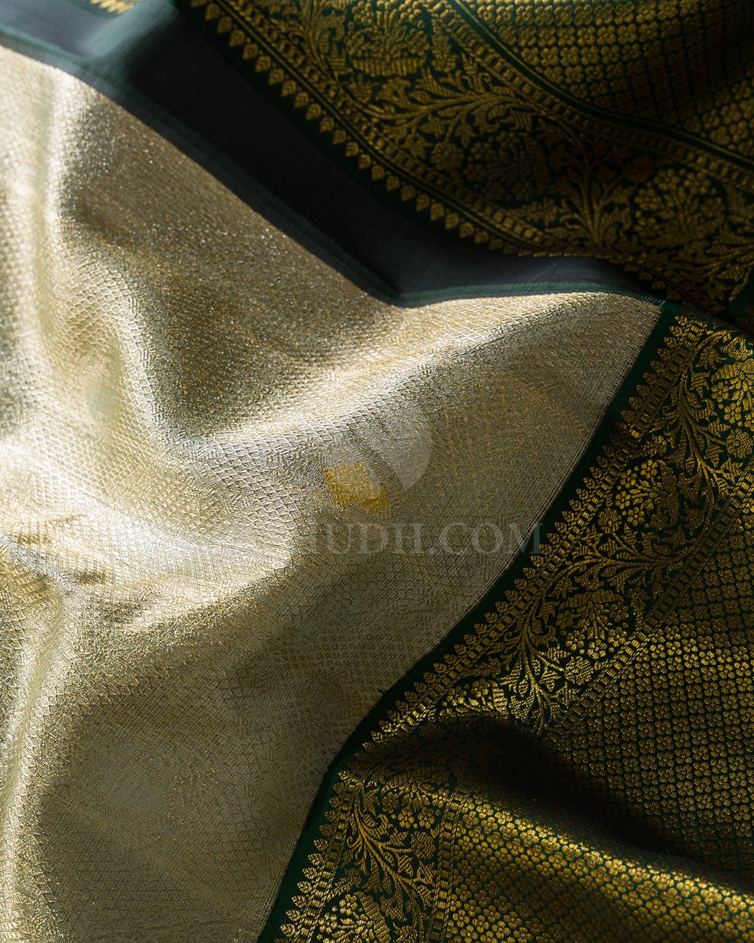 Mild Teal Organza Shimmer Kanjivaram Silk Saree-S1643(B)