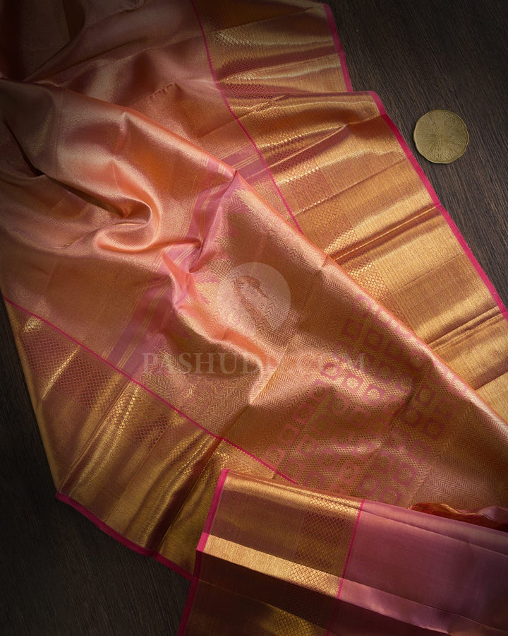 Pink Traditional Kanjivaram Silk Saree-SP472
